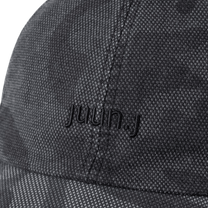 Juun.J Logo 6 - Panel Camo Oxford Cotton Ball Cap - Juun.J