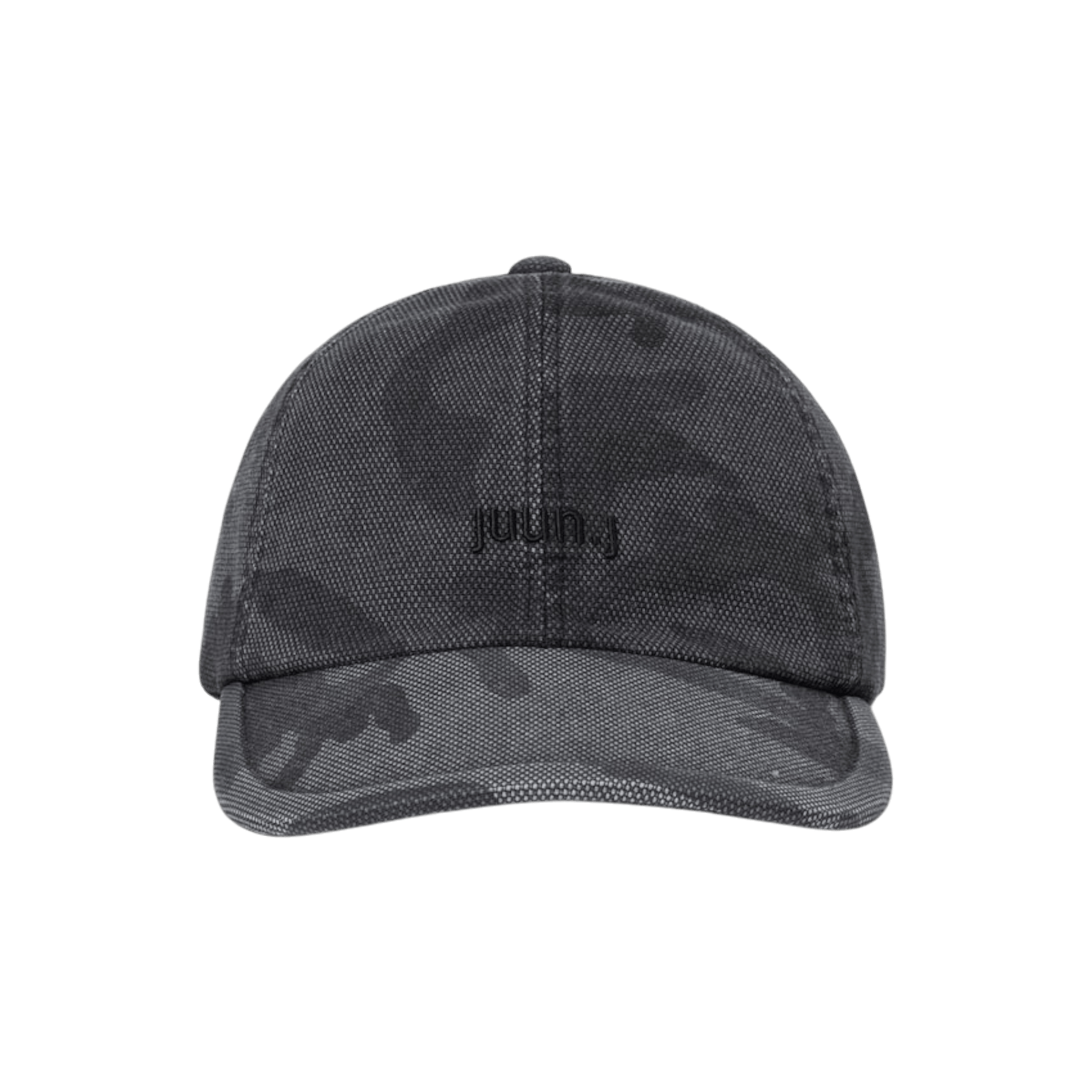 Juun.J Logo 6 - Panel Camo Oxford Cotton Ball Cap - Juun.J