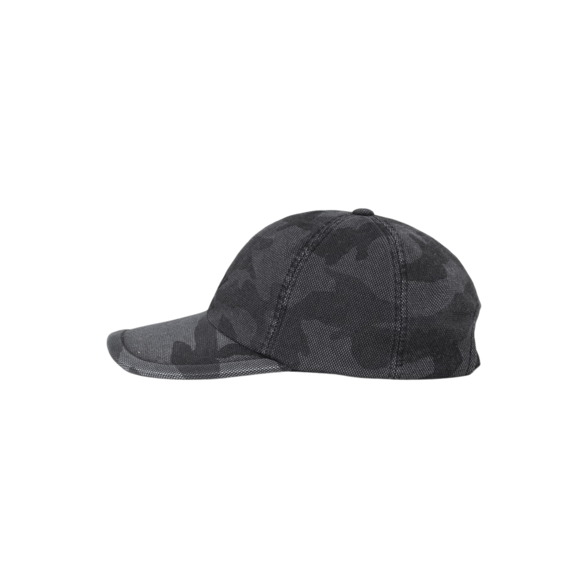 Juun.J Logo 6 - Panel Camo Oxford Cotton Ball Cap - Juun.J