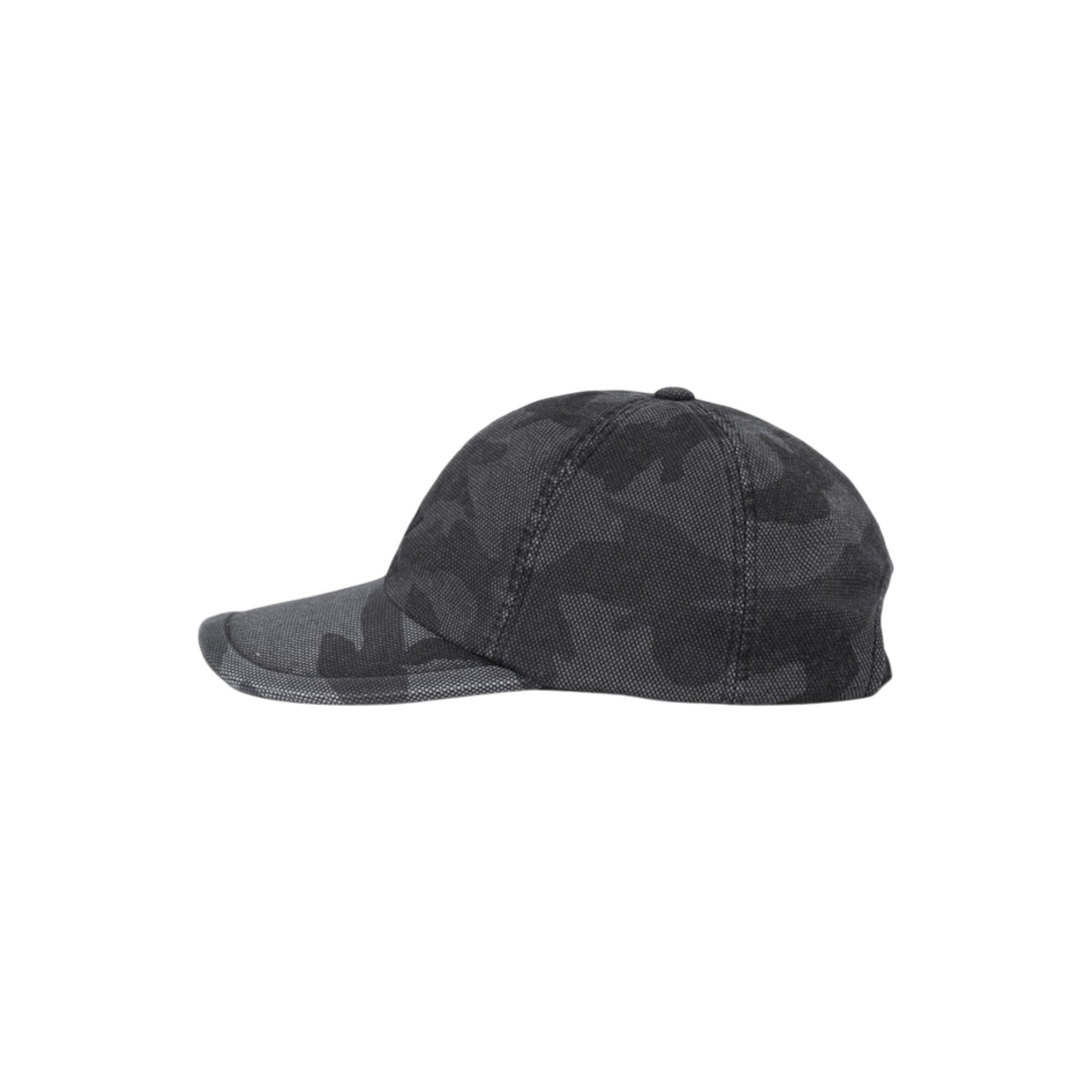 Juun.J Logo 6 - Panel Camo Oxford Cotton Ball Cap - Juun.J