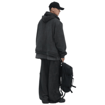 Juun.J Pigment Dyed Overfit Hooded Zip - Up Hoodie - Juun.J