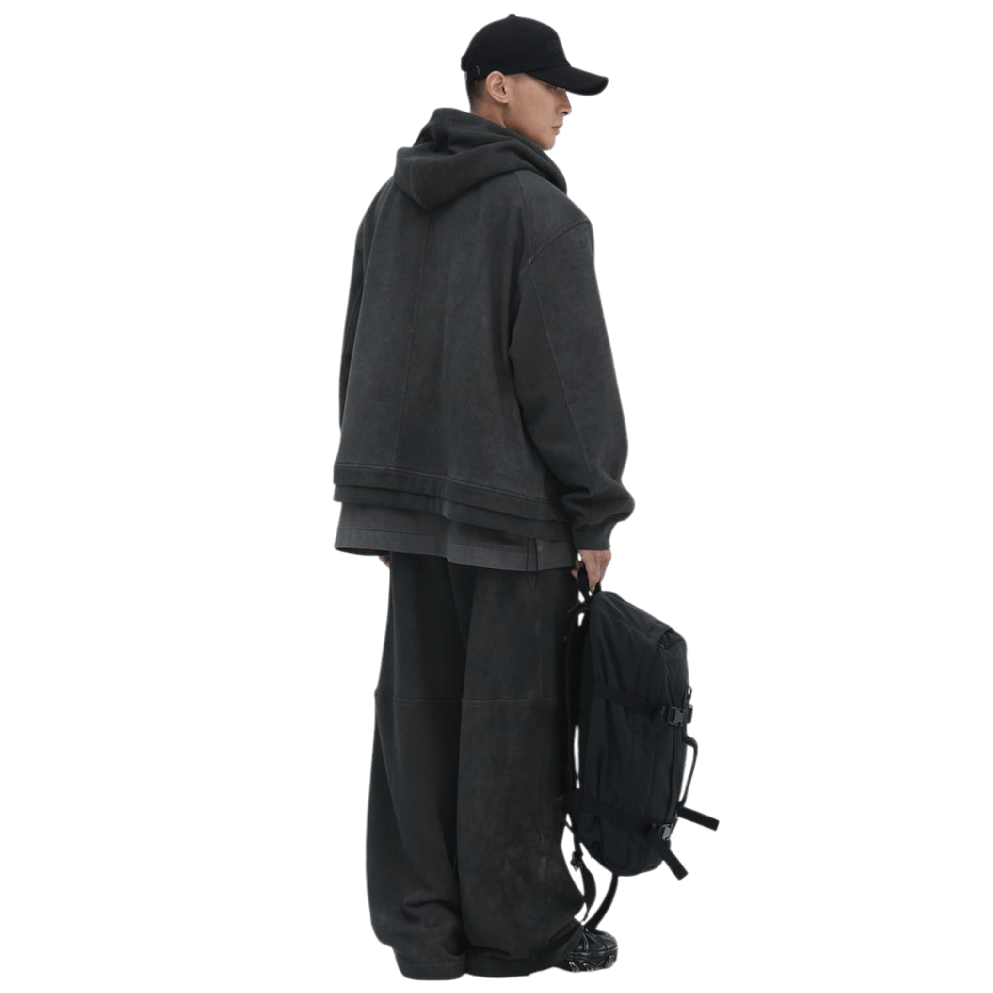 Juun.J Pigment Dyed Overfit Hooded Zip - Up Hoodie - Juun.J