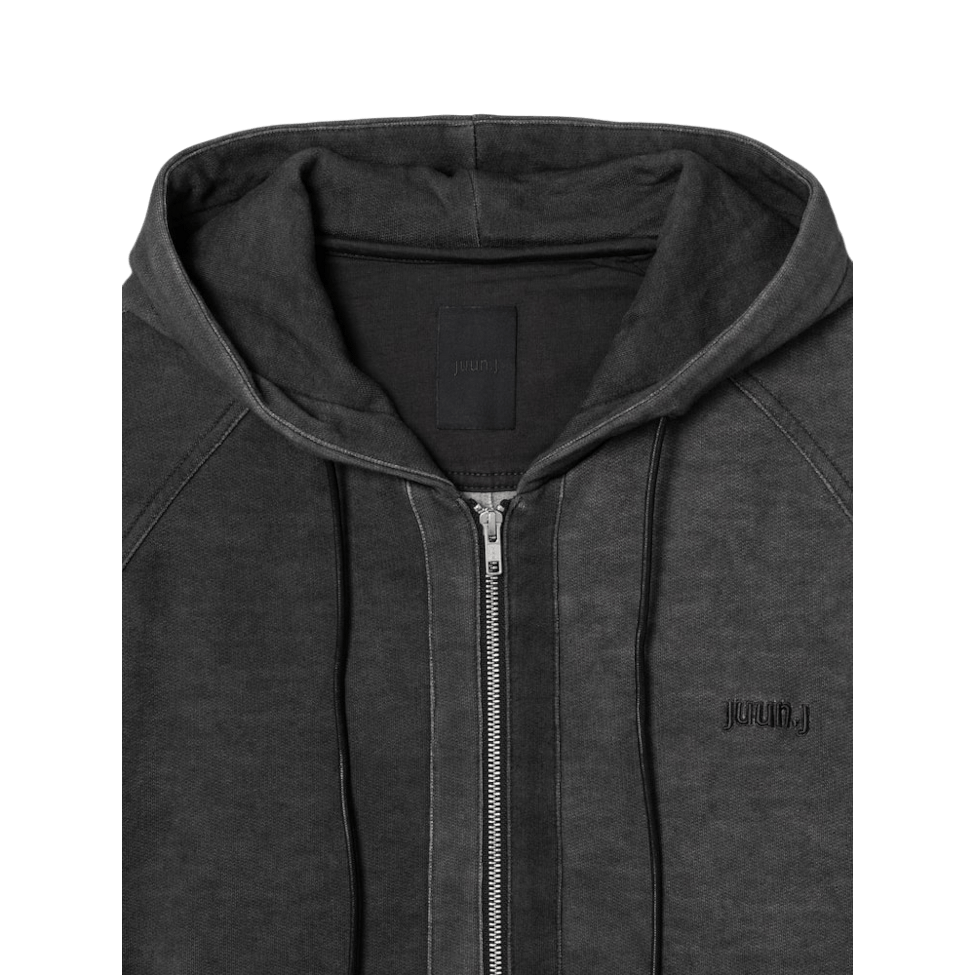 Juun.J Pigment Dyed Overfit Hooded Zip - Up Hoodie - Juun.J