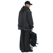 Juun.J Pigment Dyed Overfit Hooded Zip - Up Hoodie - Juun.J