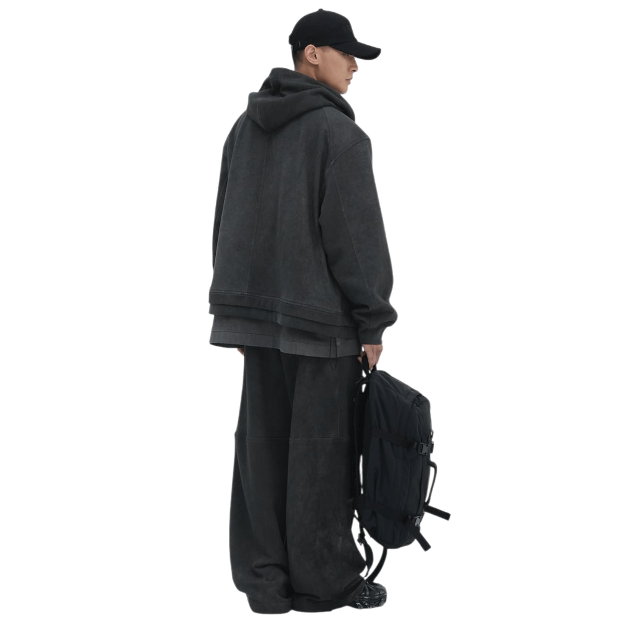 Juun.J Pigment Dyed Overfit Hooded Zip - Up Hoodie - Juun.J