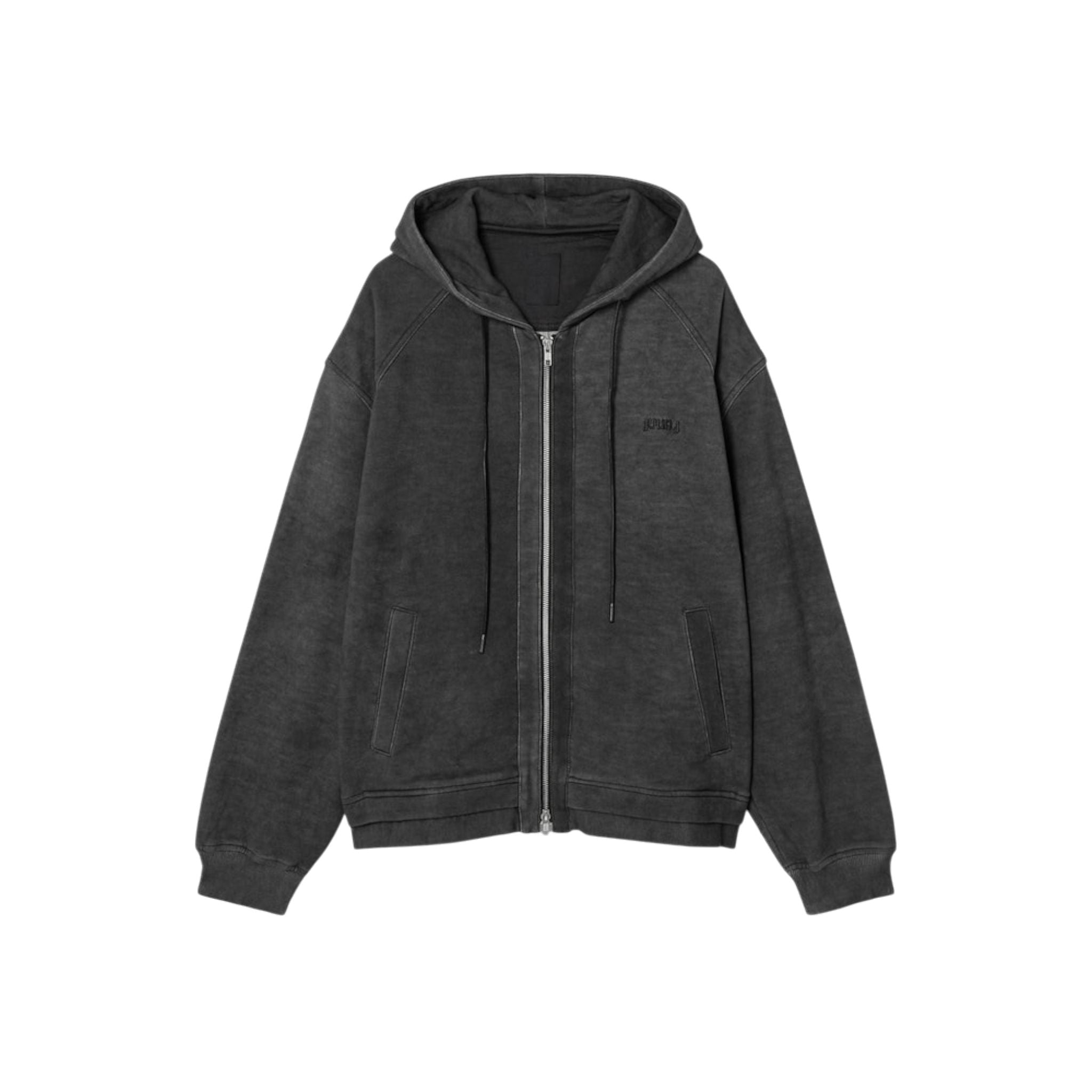 Juun.J Pigment Dyed Overfit Hooded Zip - Up Hoodie - Juun.J