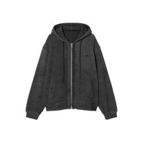 Juun.J Pigment Dyed Overfit Hooded Zip - Up Hoodie - Juun.J