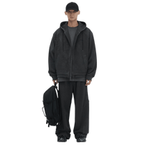 Juun.J Pigment Dyed Overfit Hooded Zip - Up Hoodie - Juun.J