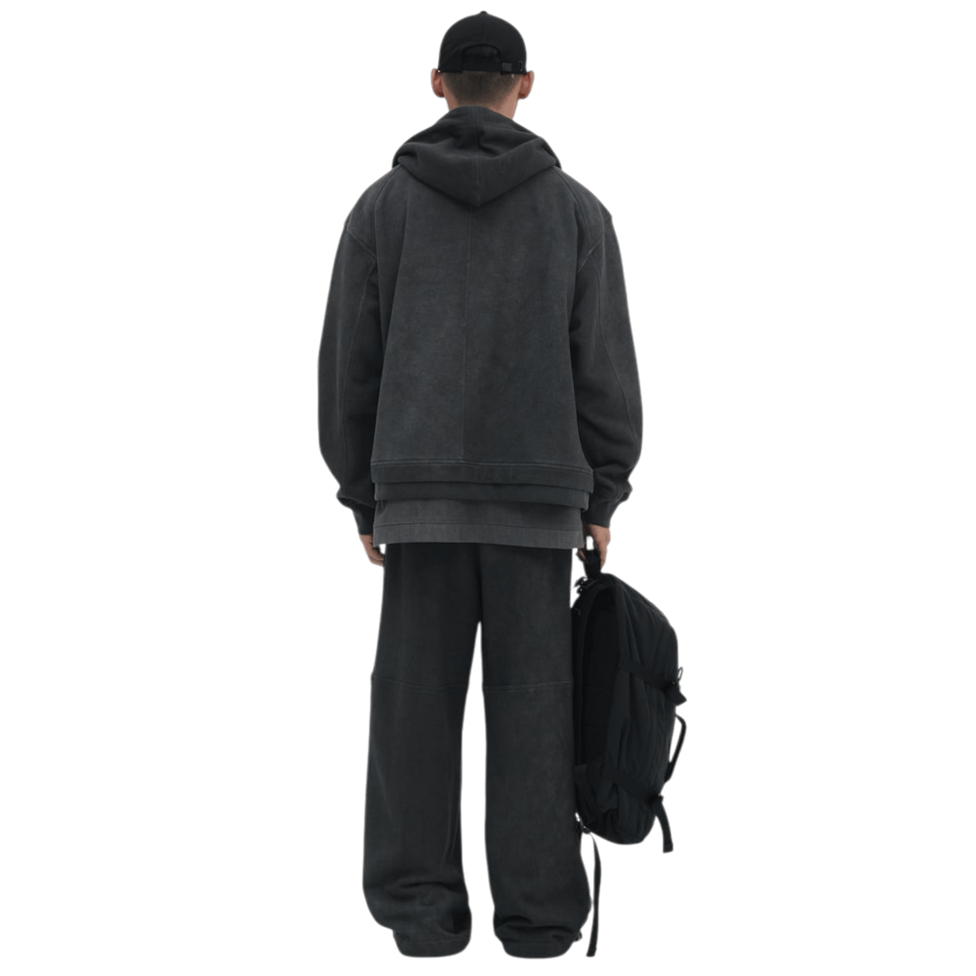 Juun.J Pigment Dyed Overfit Hooded Zip - Up Hoodie - Juun.J