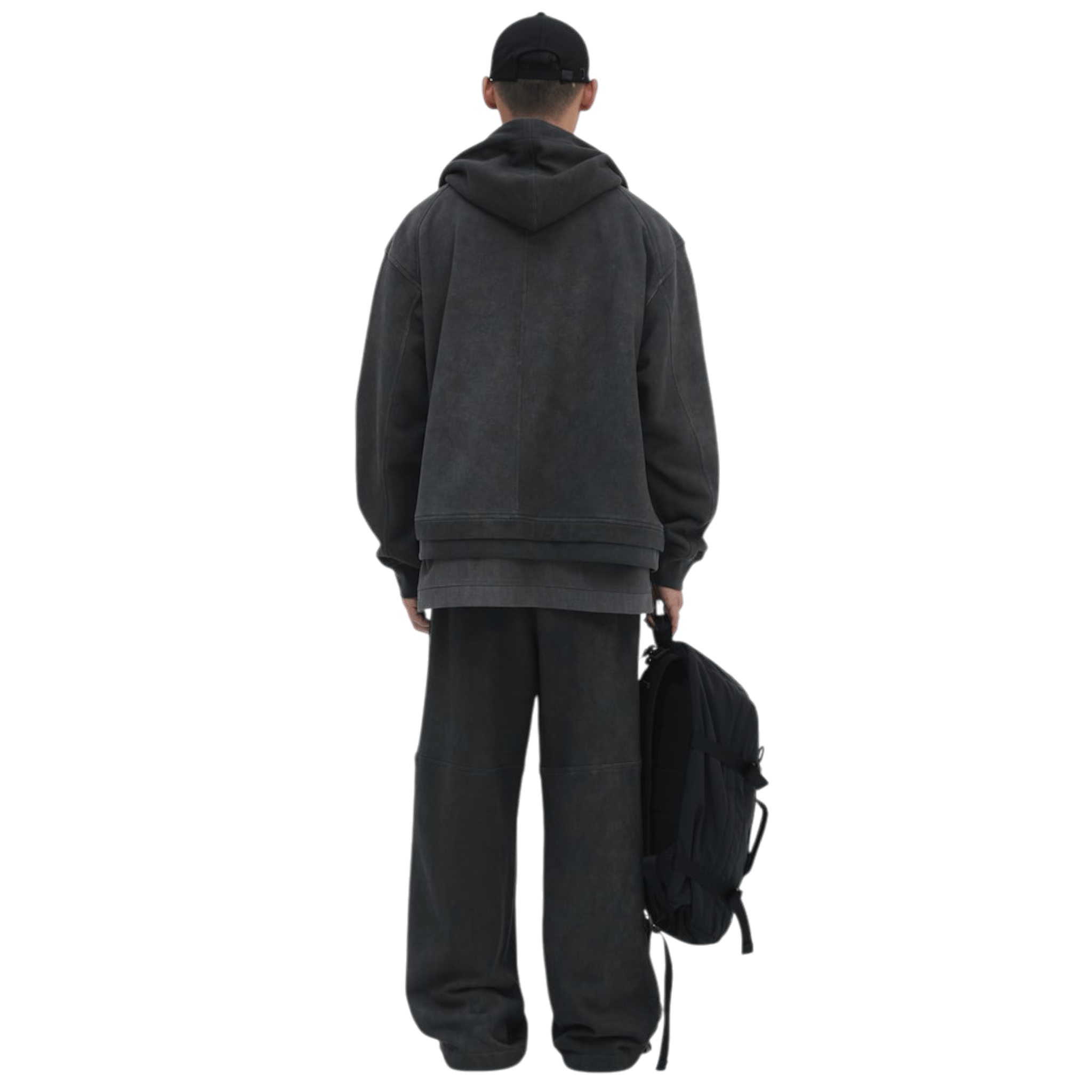 Juun.J Pigment Dyed Overfit Hooded Zip - Up Hoodie - Juun.J