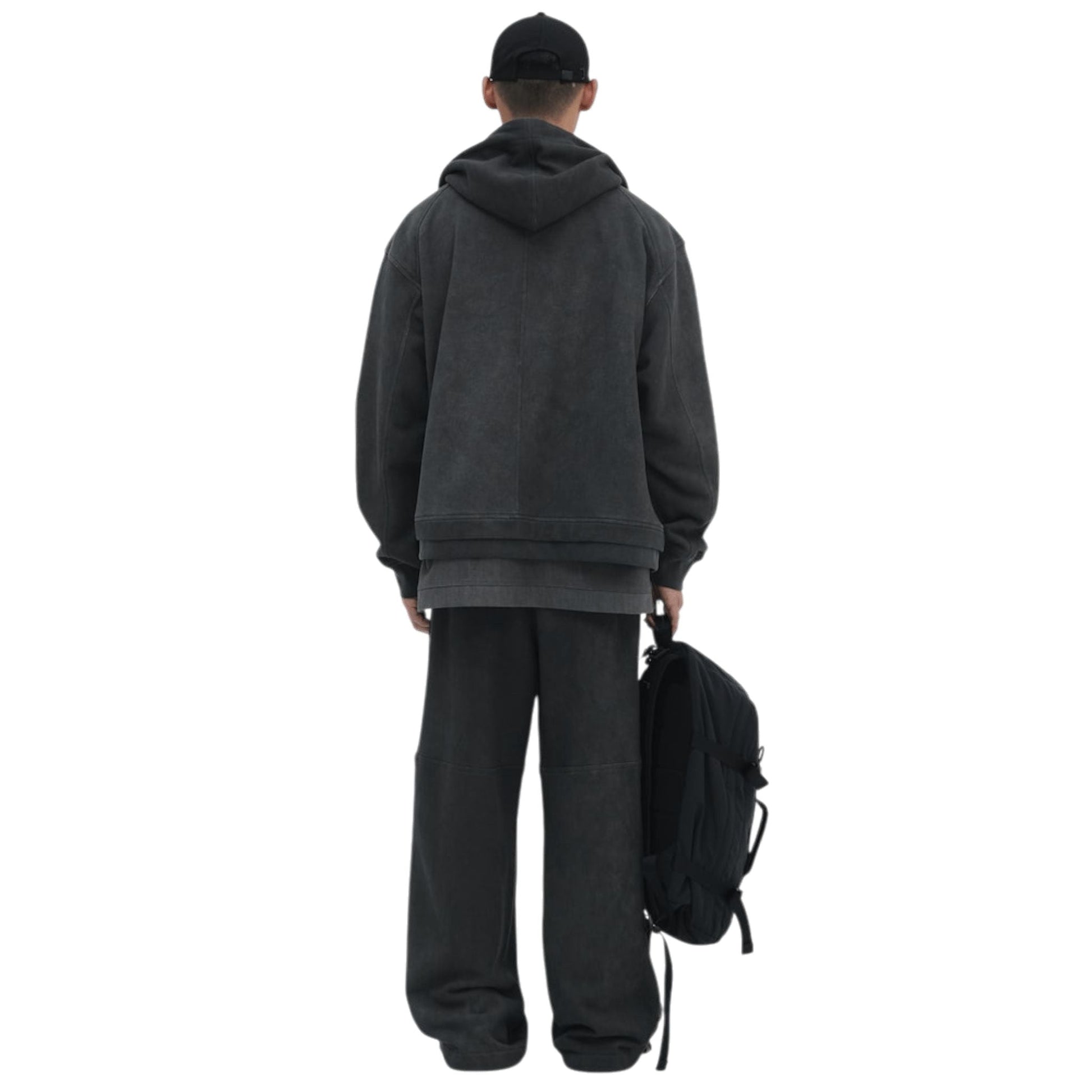 Juun.J Pigment Dyed Overfit Hooded Zip - Up Hoodie - Juun.J