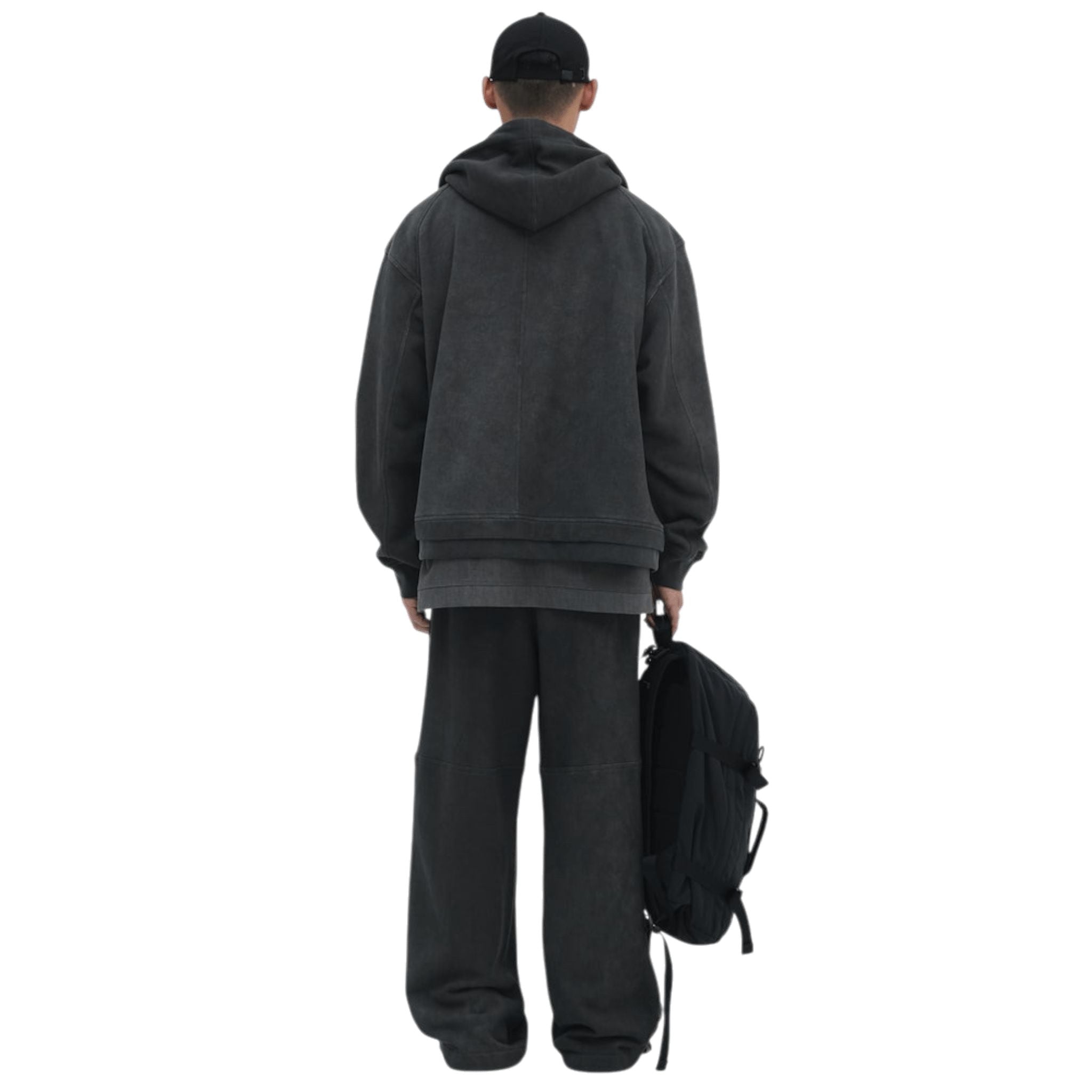 Juun.J Pigment Dyed Overfit Hooded Zip - Up Hoodie - Juun.J