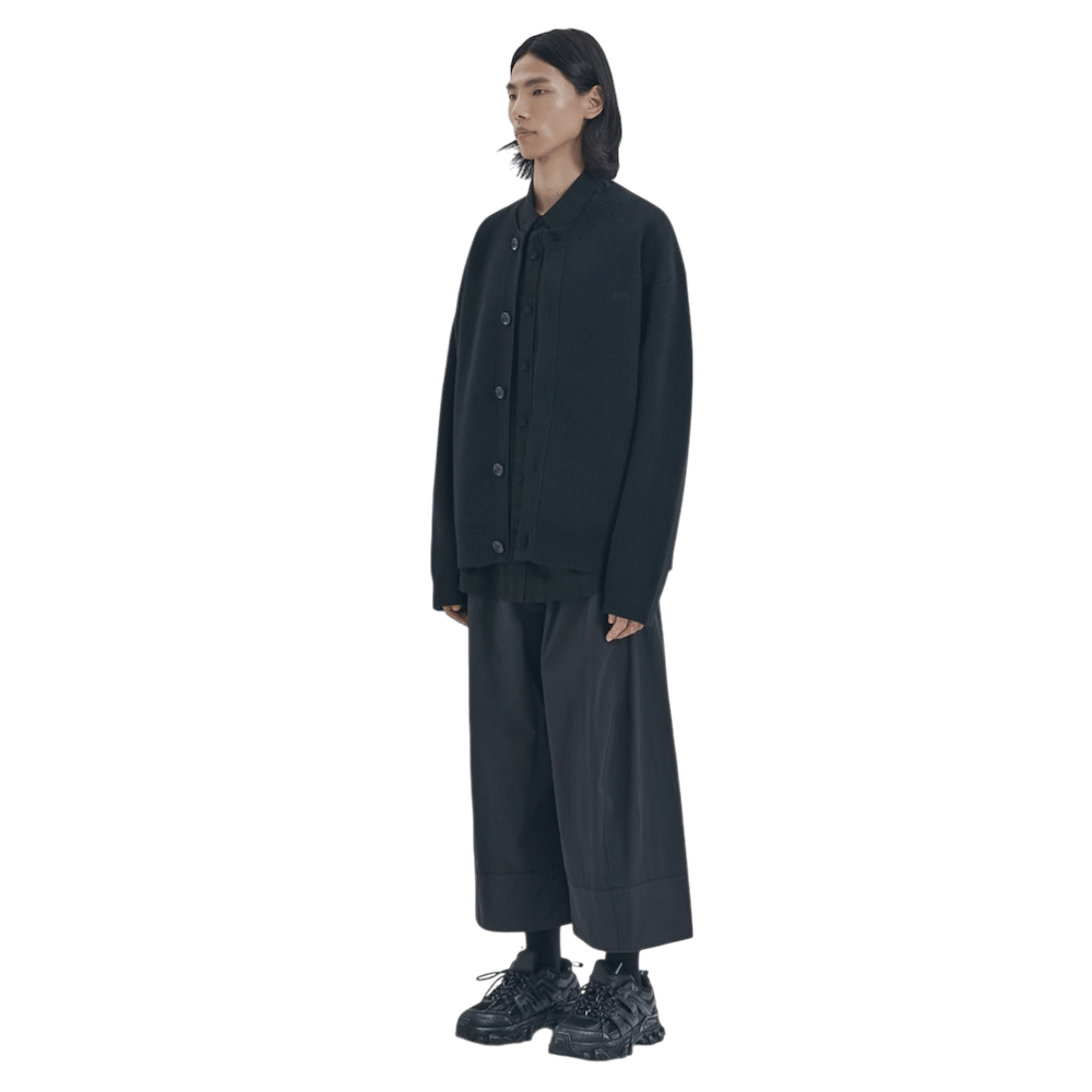 Juun.J Wool Knit Collarless Cardigan - Juun.J