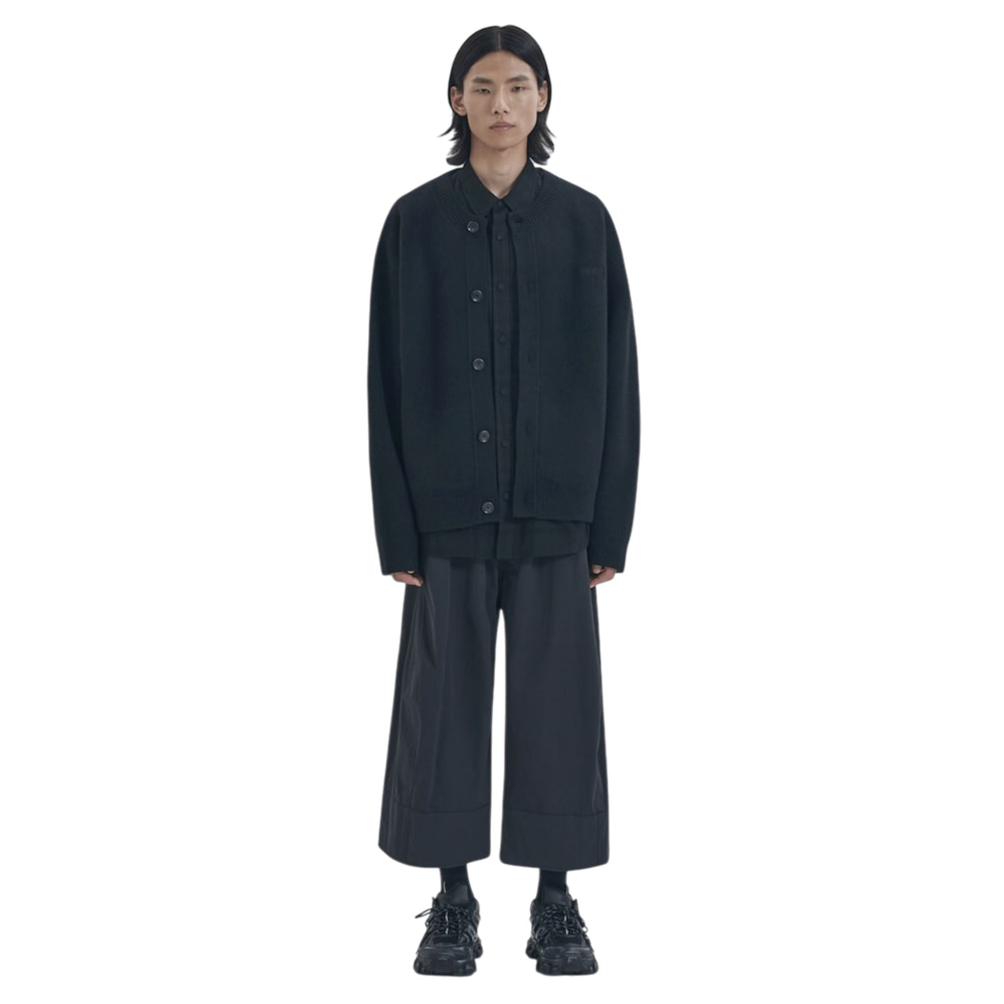 Juun.J Wool Knit Collarless Cardigan - Juun.J