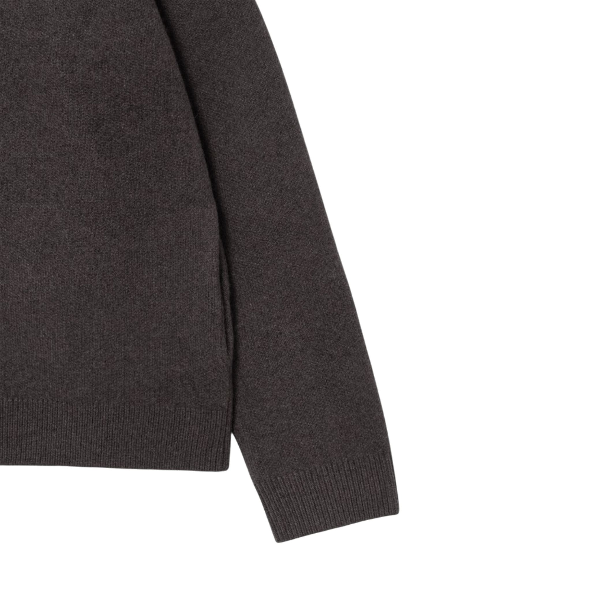 Juun.J Wool Knit Collarless Cardigan Brown - Juun.J