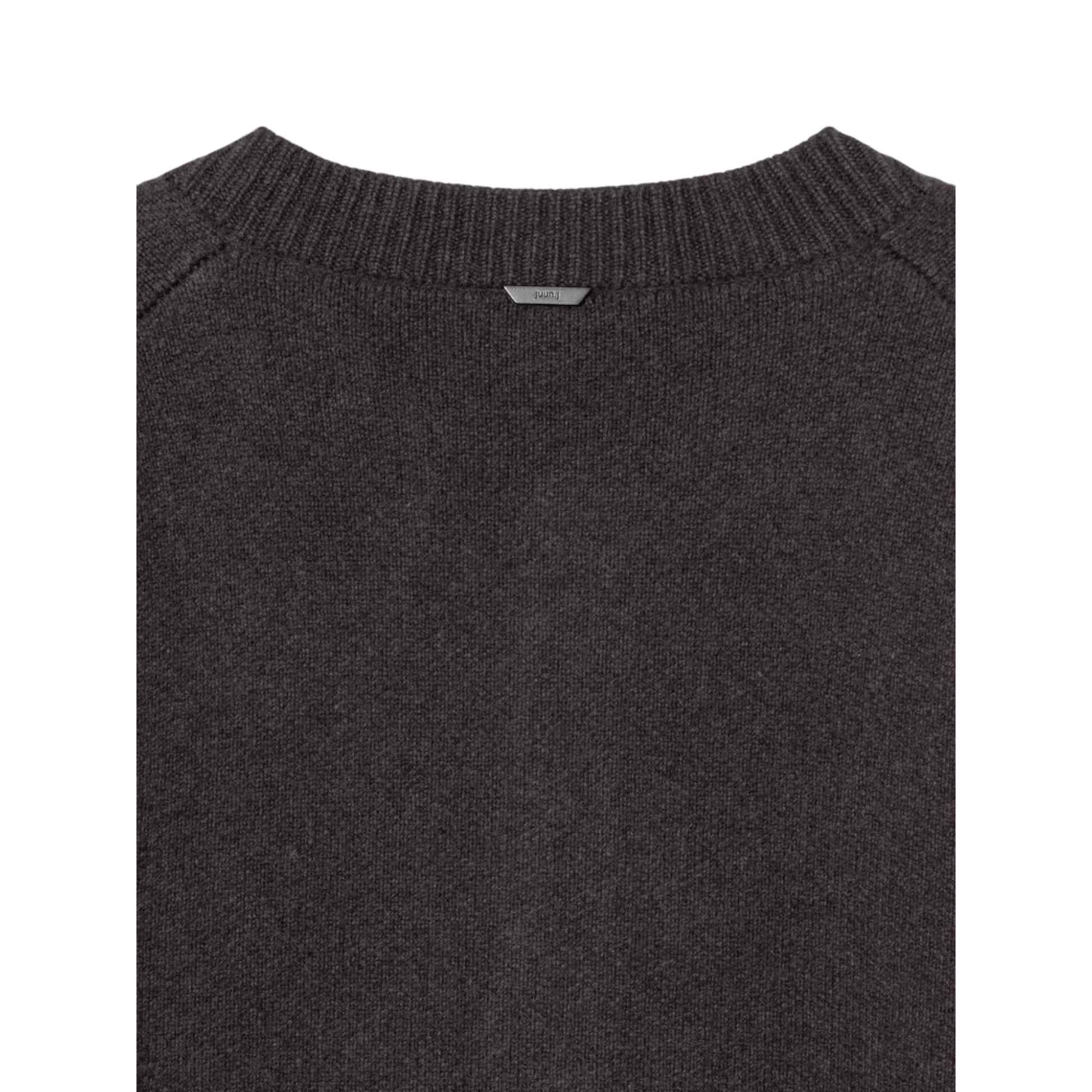 Juun.J Wool Knit Collarless Cardigan Brown - Juun.J