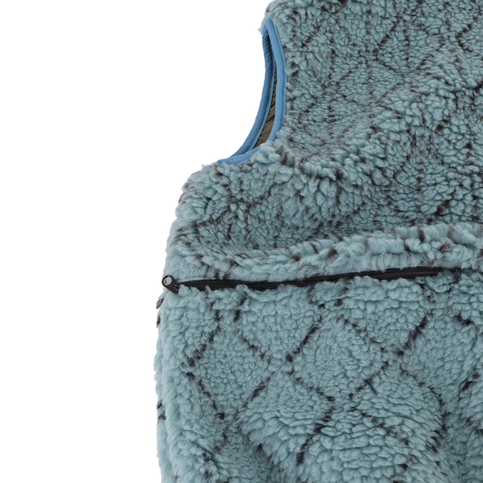 Kapital Sashiko Boa Fleece Vest - Kapital