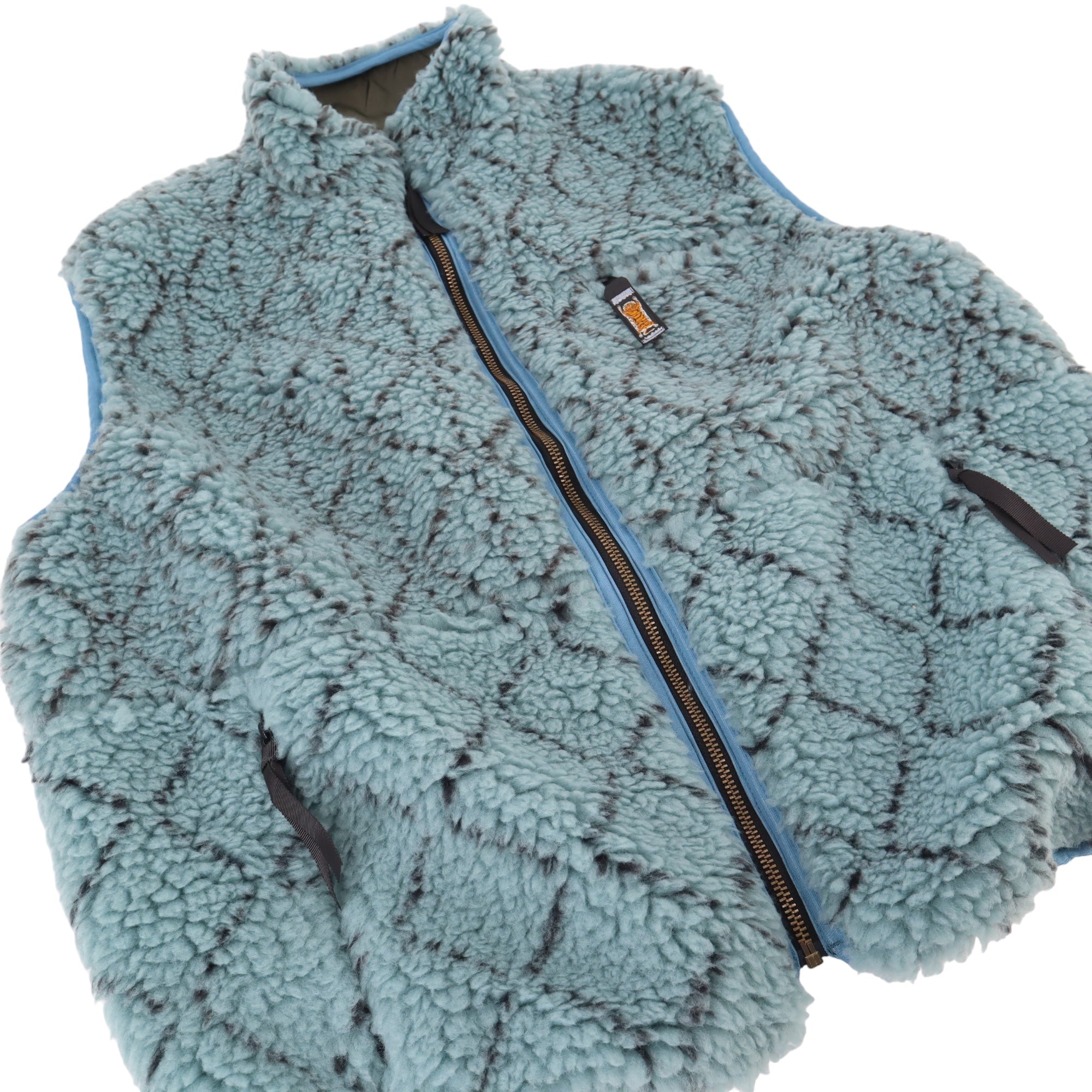 Kapital Sashiko Boa Fleece Vest - Kapital