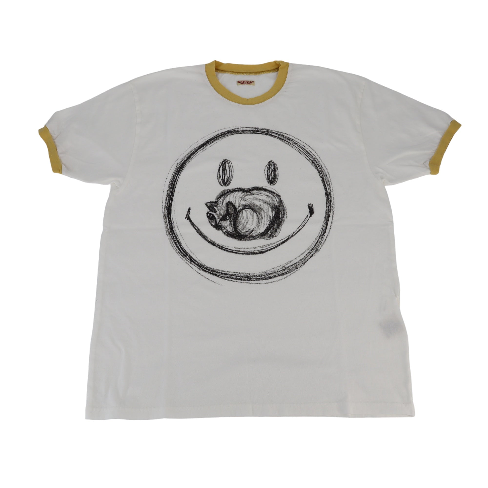 Kapital Smiley Cat T-Shirt - Kapital
