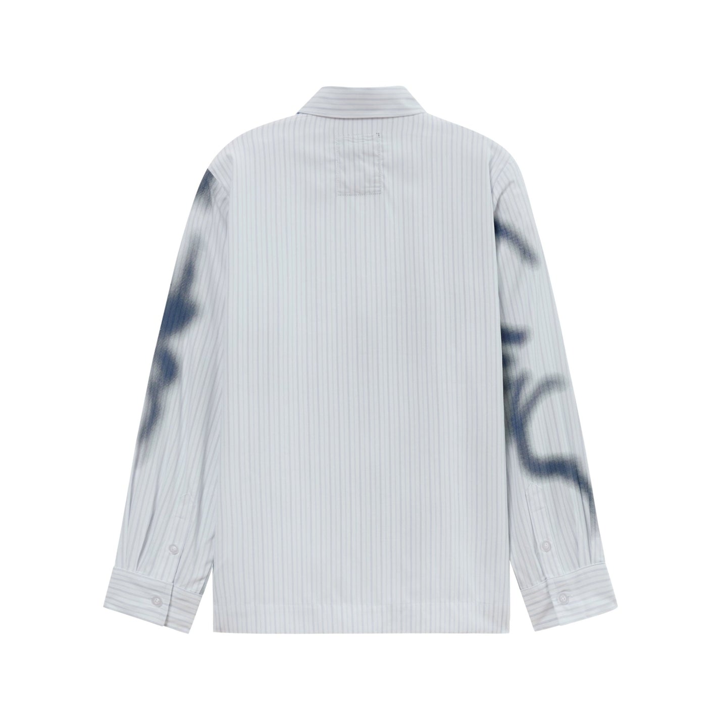 Kidsuper Studios Blurry Face Airbrush Striped Button Up Black - Kidsuper Studios