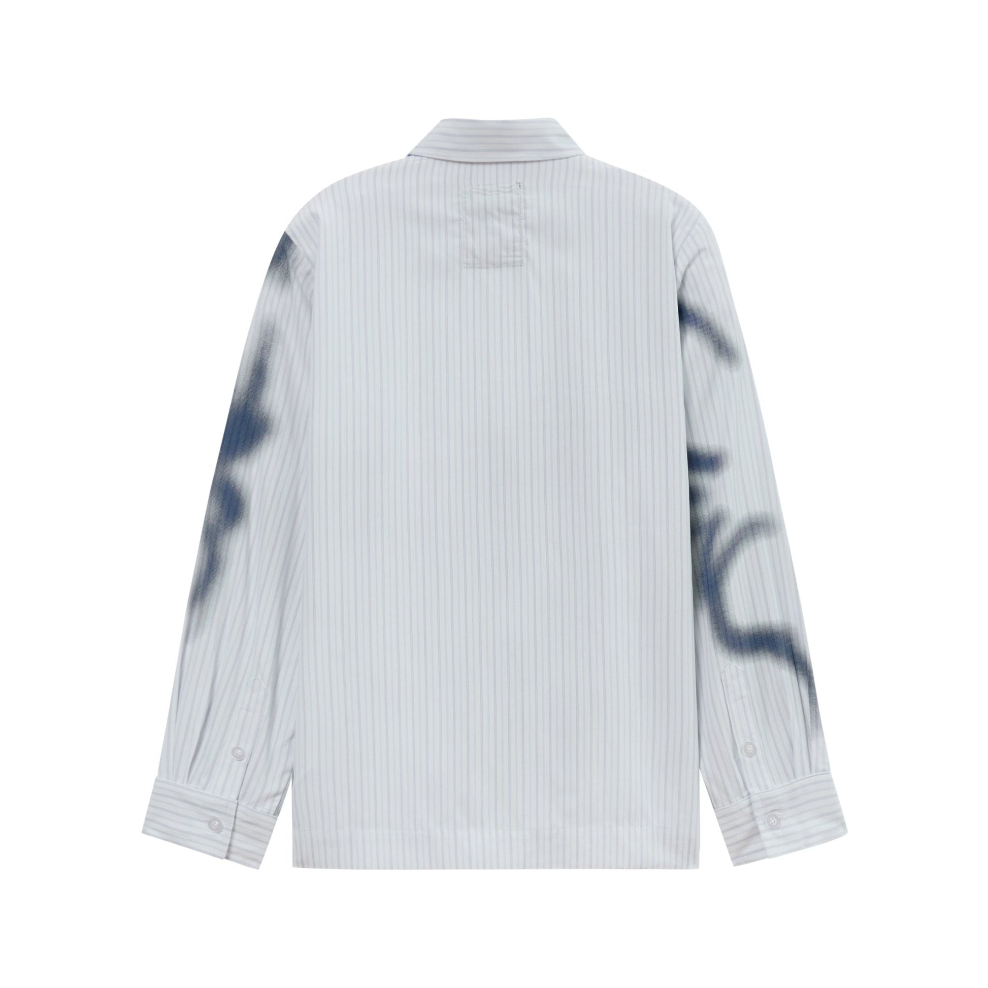 Kidsuper Studios Blurry Face Airbrush Striped Button Up Black - Kidsuper Studios