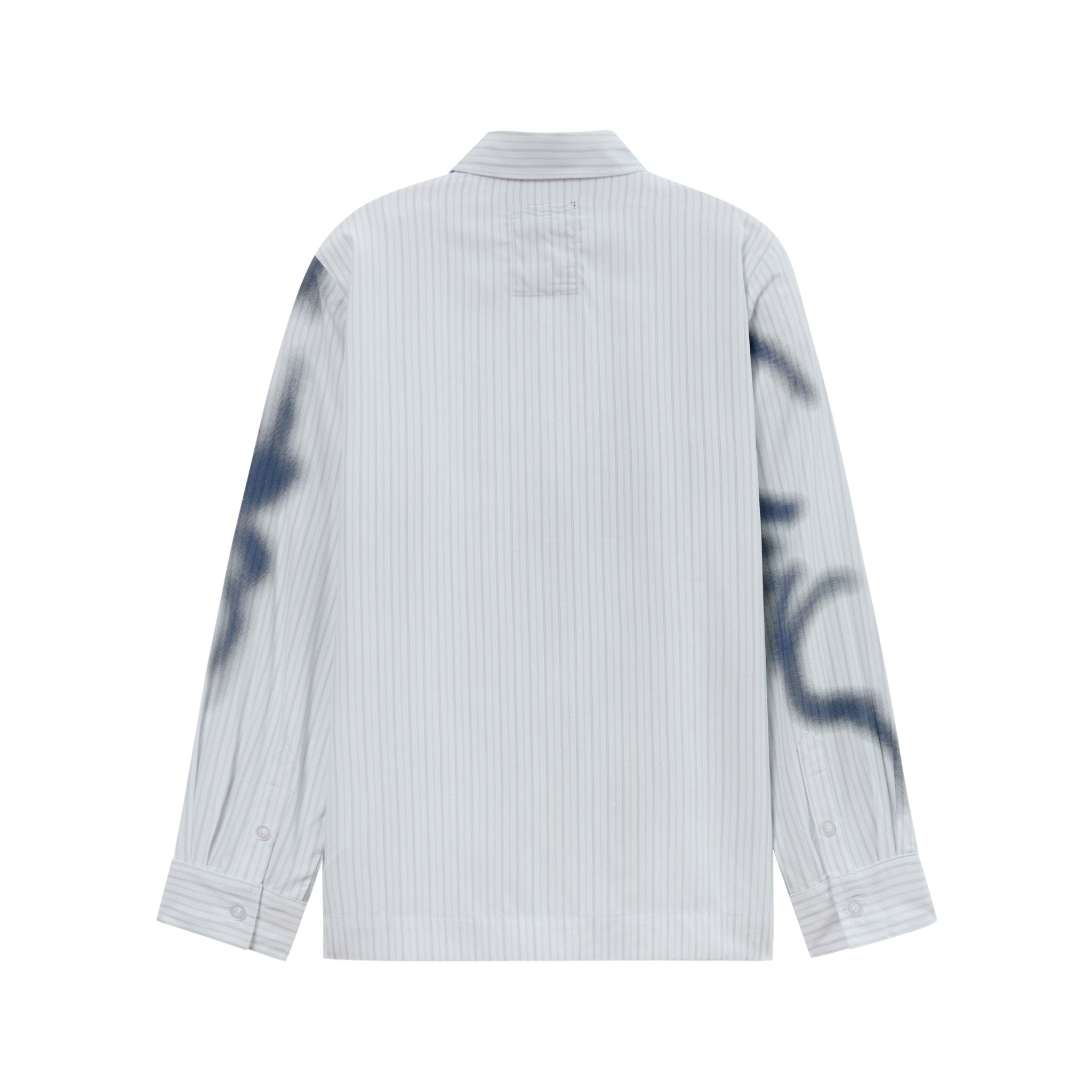 Kidsuper Studios Blurry Face Airbrush Striped Button Up Black - Kidsuper Studios