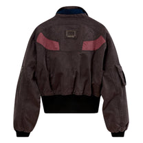 Kidsuper Studios Cropped Canvas Bomber Jacket Brown - Kidsuper Studios