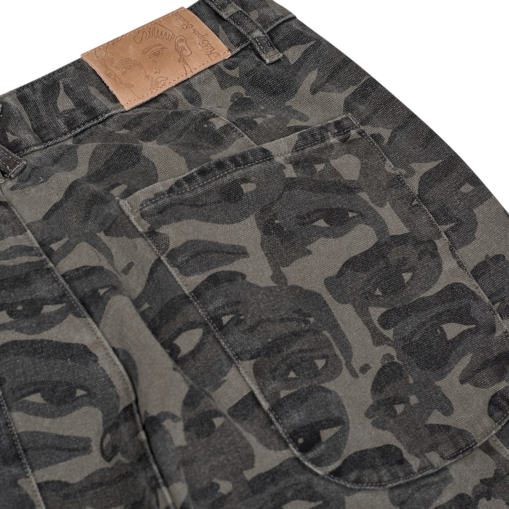 KidSuper Studios Face Camo Wide Leg Jean - KidSuper Studios