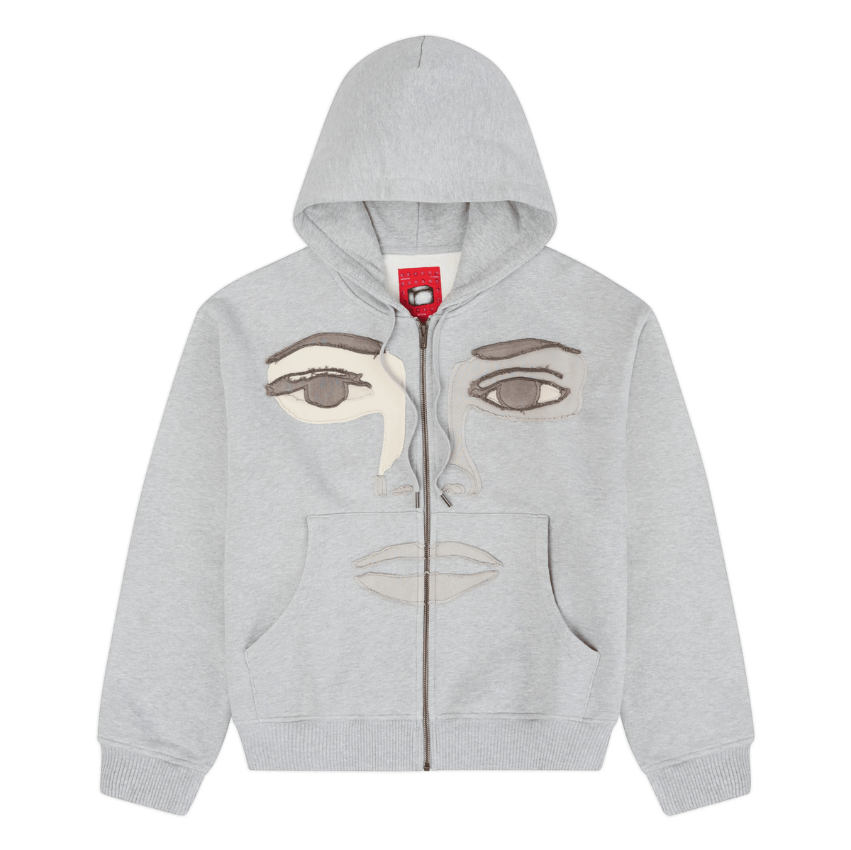 KidSuper Studios Face Hoodie - Stone Gray - KidSuper Studios