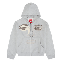 KidSuper Studios Face Hoodie - Stone Gray - KidSuper Studios