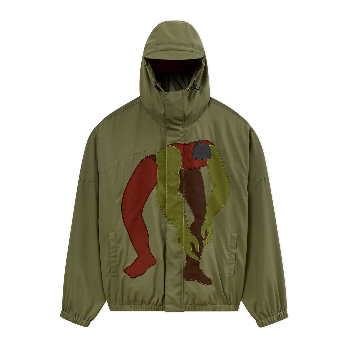 Kidsuper Studios Falling Guy Insulated Windbreaker Green - Kidsuper Studios