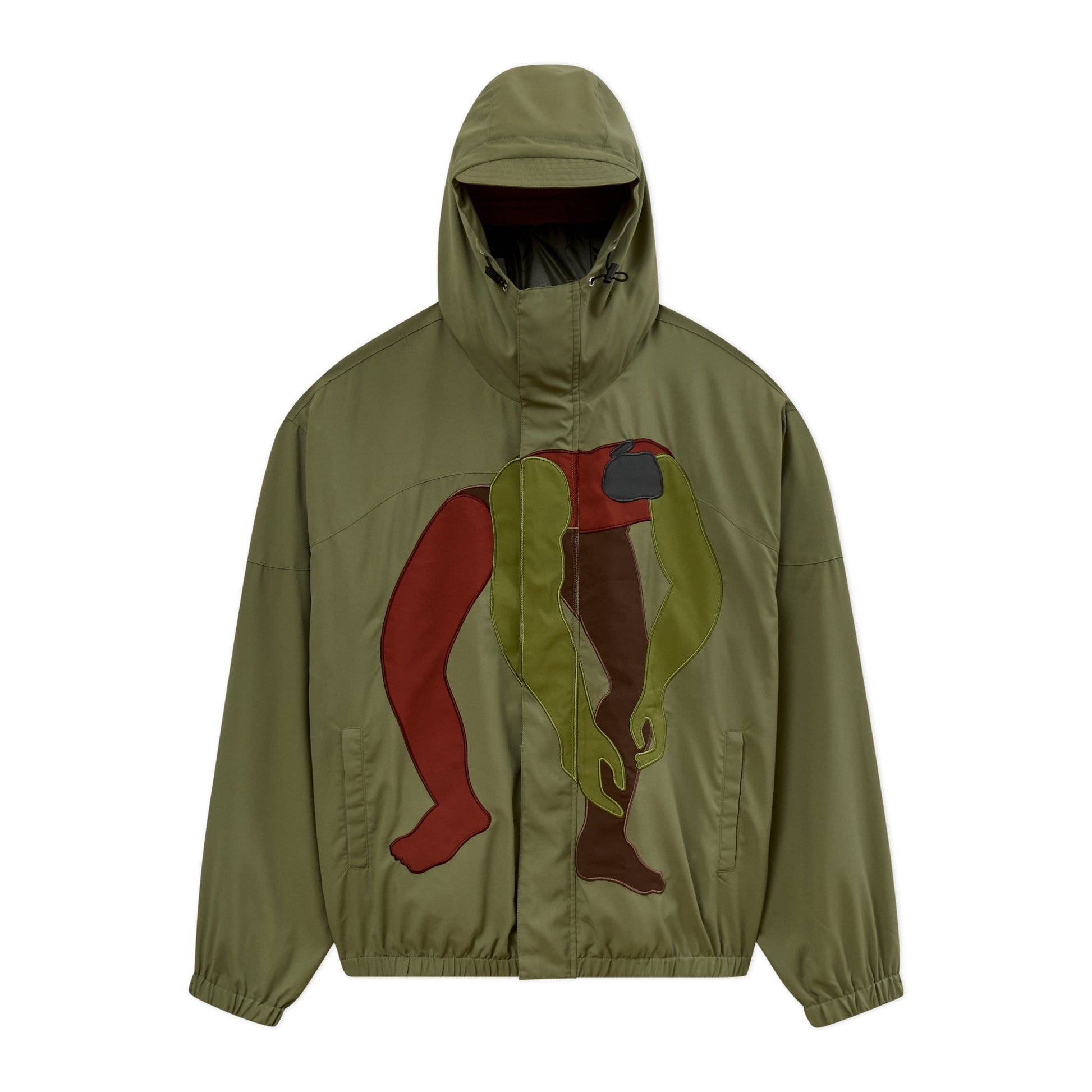 Kidsuper Studios Falling Guy Insulated Windbreaker Green - Kidsuper Studios