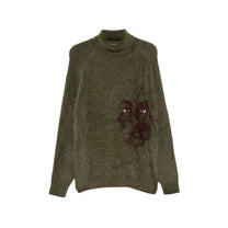 KidSuper Studios Fuzzy Knit Hatched Face Turtle Neck - KidSuper Studios