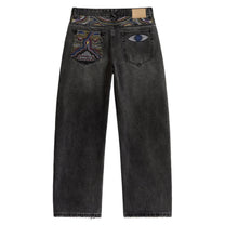 KidSuper Studios Gemstone Eye Embroidery Jean - Black - KidSuper Studios