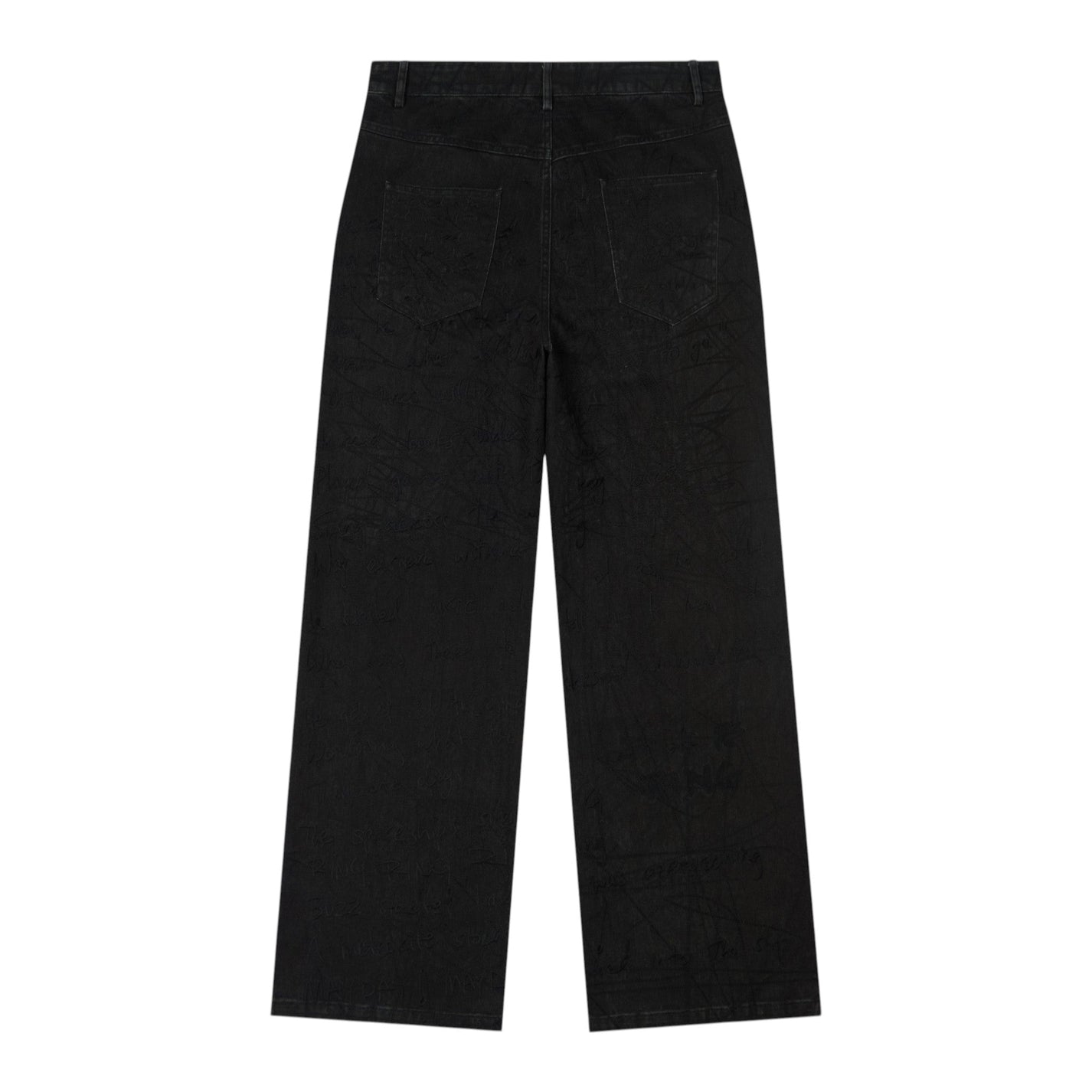 KidSuper Studios Manuscript Embroidered Jeans - KidSuper Studios