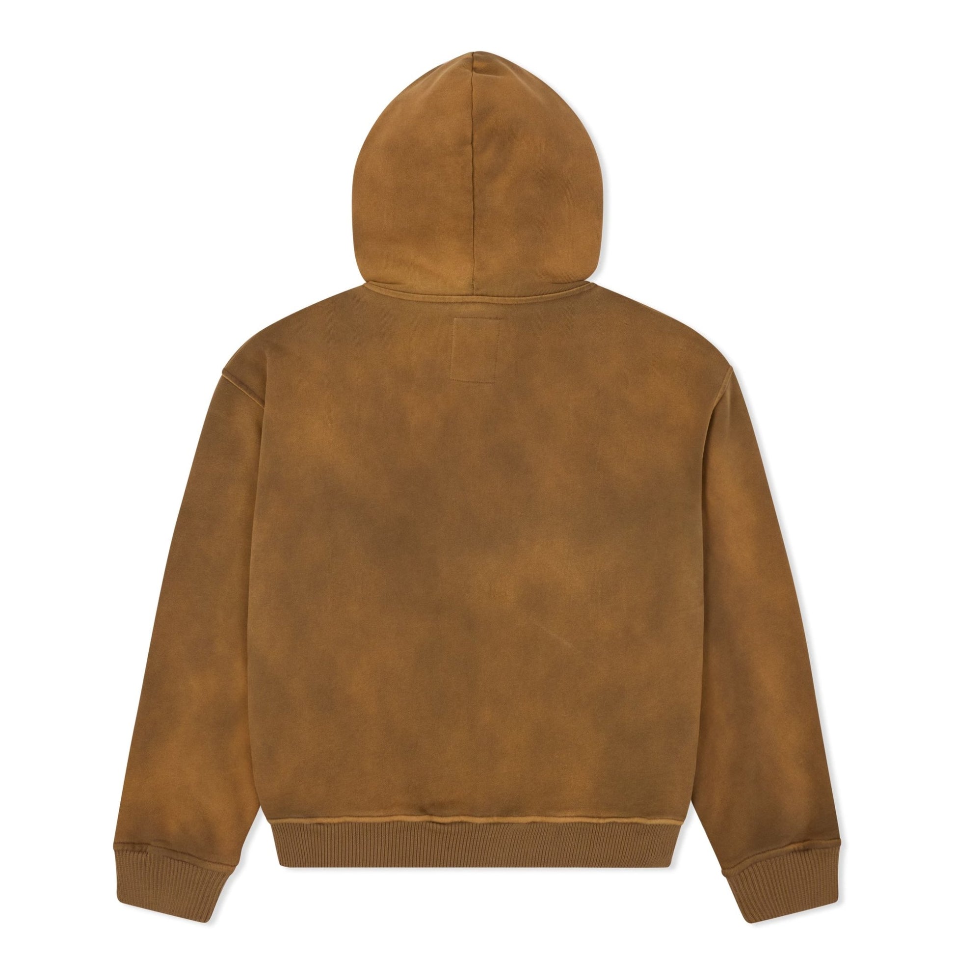 Kidsuper Studios Patchwork Face Heavyweight Zip Up Hoodie Dark Brown - Kidsuper Studios