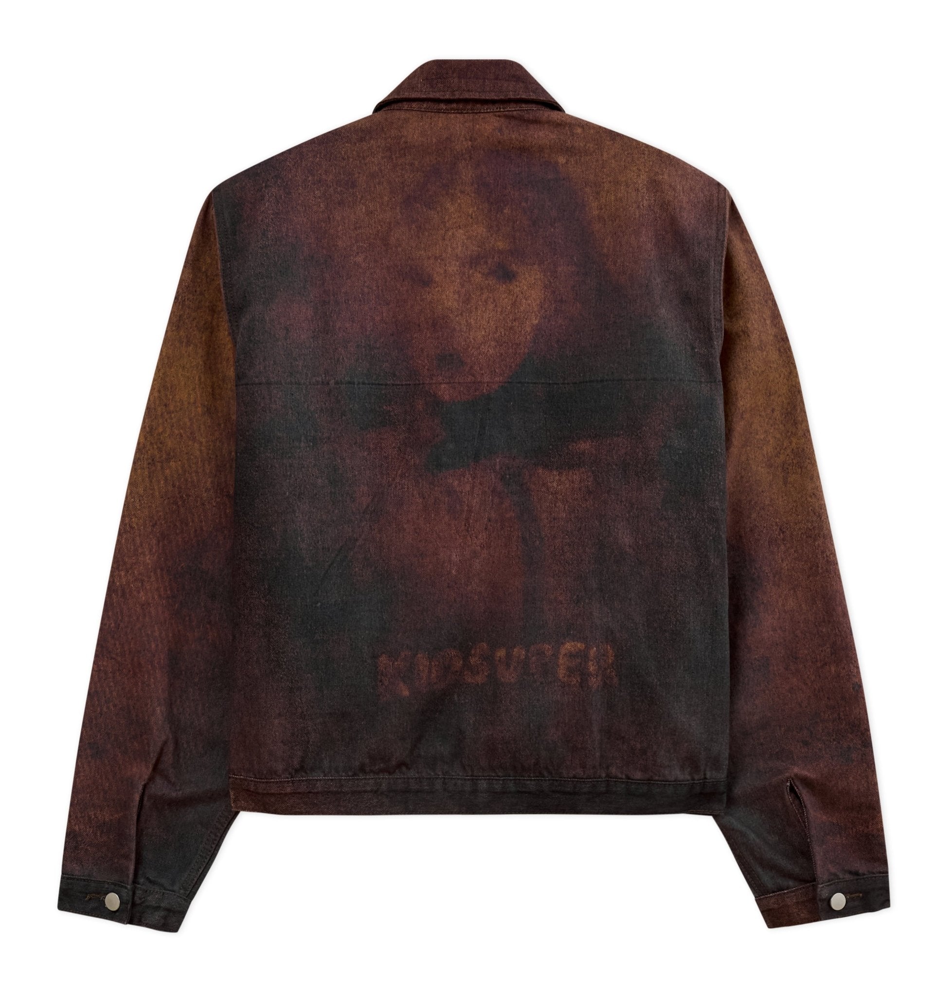 Kidsuper Studios Printed Distressed Coat Burnt Red - Kidsuper Studios
