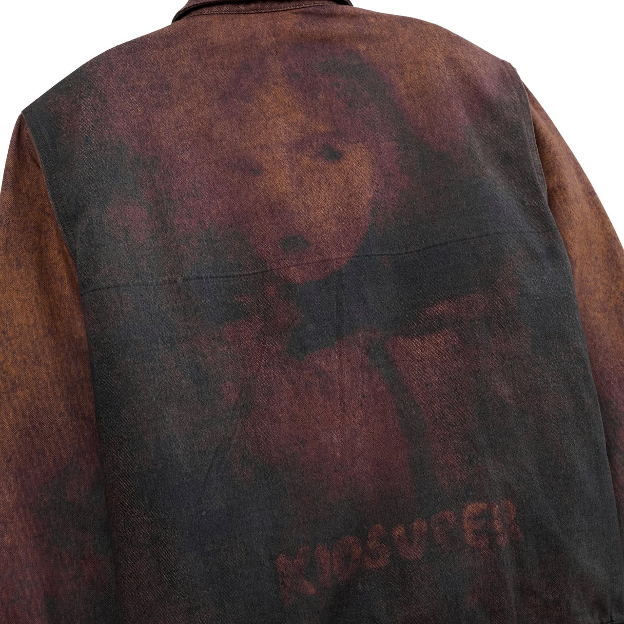 Kidsuper Studios Printed Distressed Coat Burnt Red - Kidsuper Studios