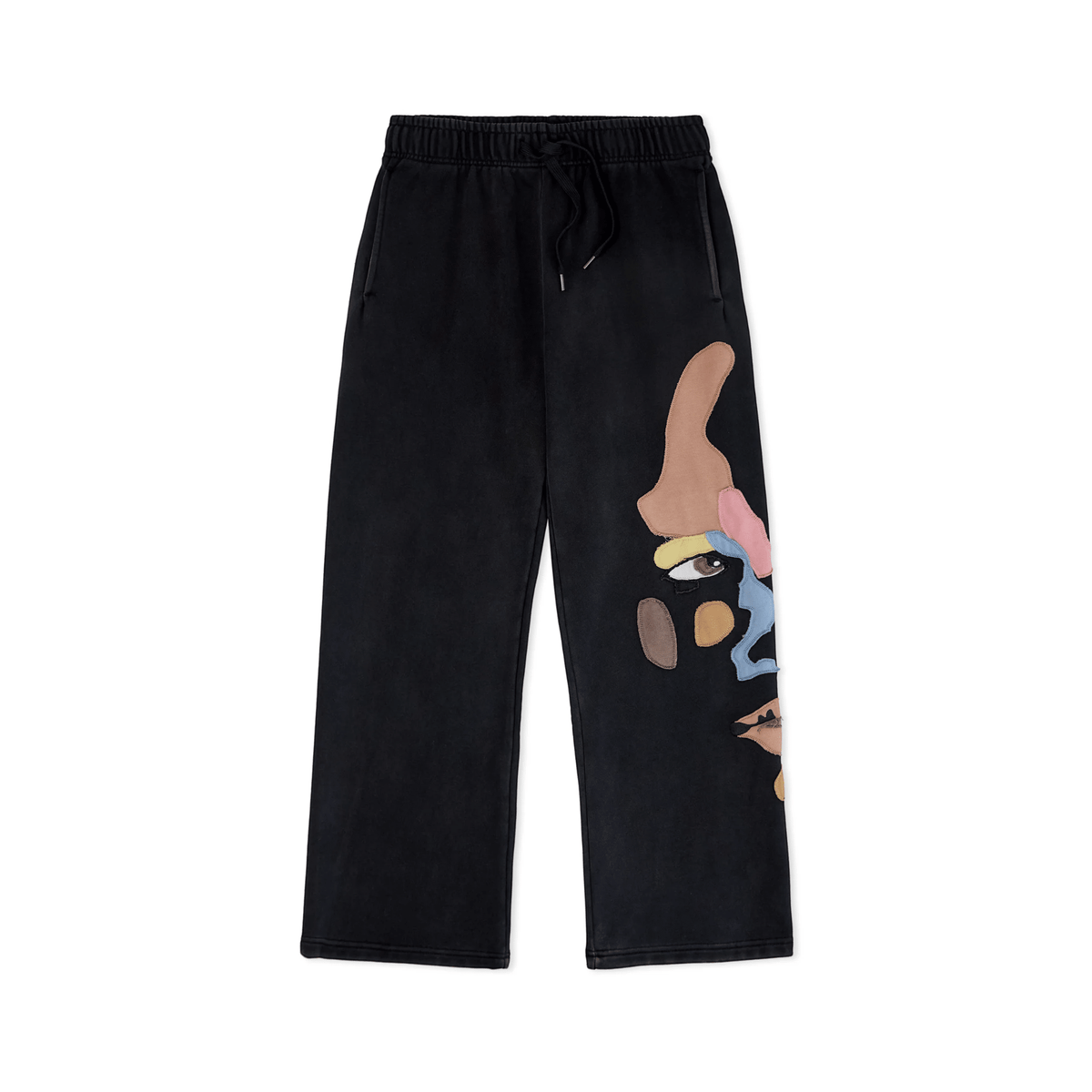 KidSuper Studios Side Eye Face Sweats - Black - KidSuper Studios