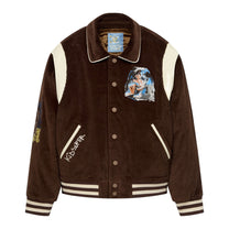 KidSuper Studios Washed Corduroy Embroidered Faces Jacket - KidSuper Studios