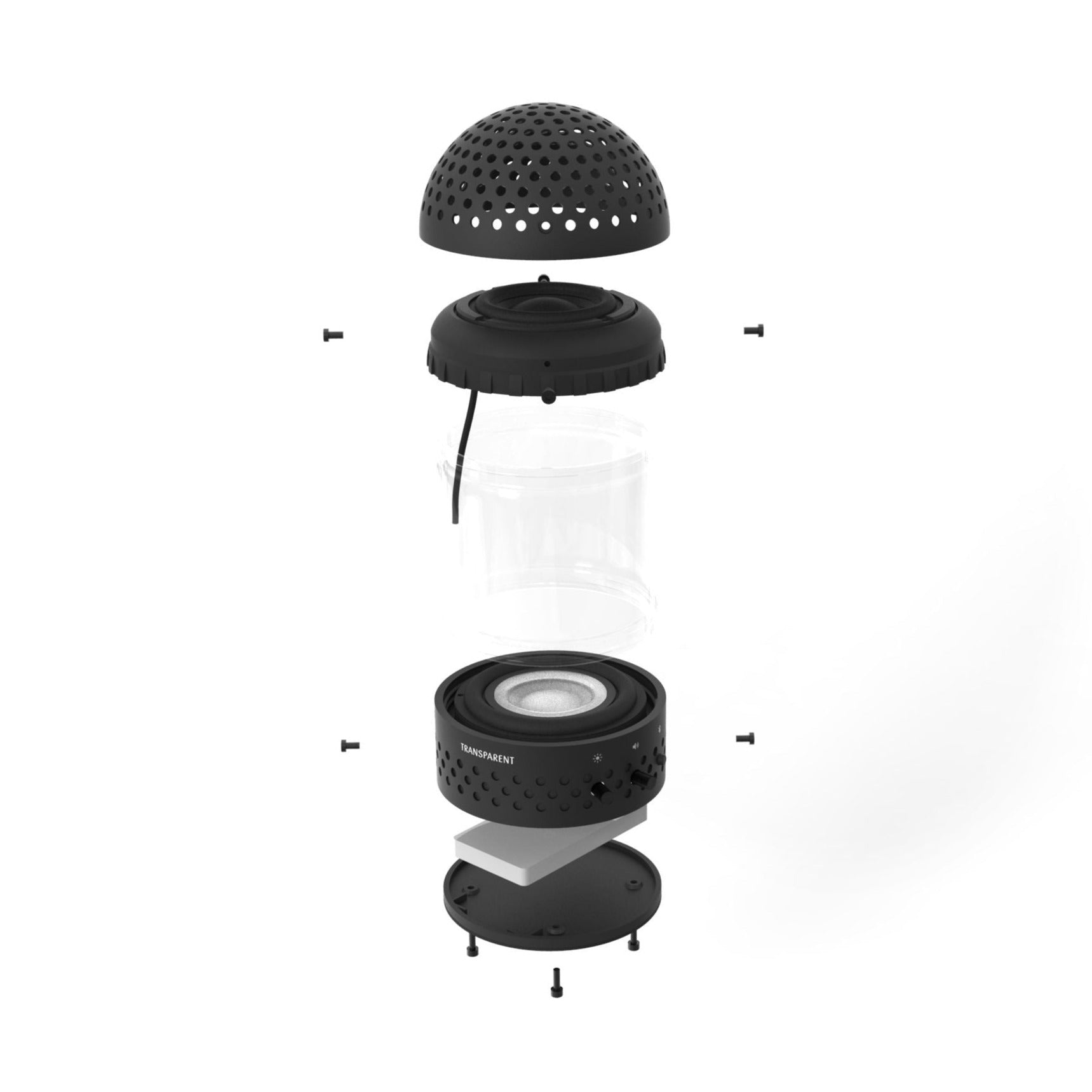 Light Speaker - Black - Lautsprecher - Transparent