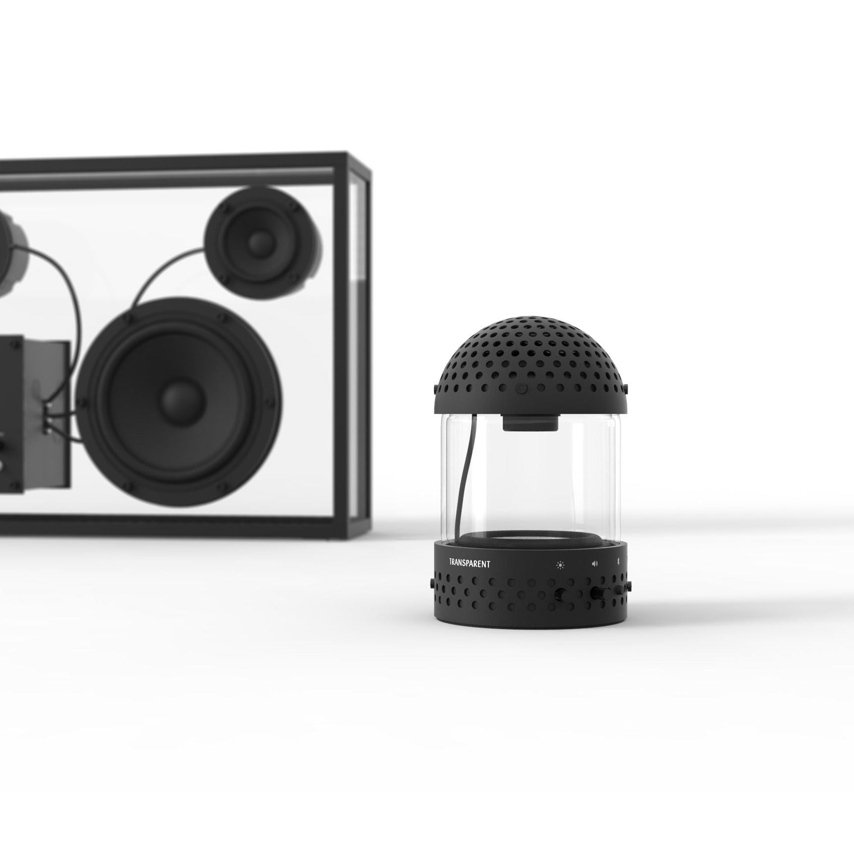 Light Speaker - Black - Lautsprecher - Transparent