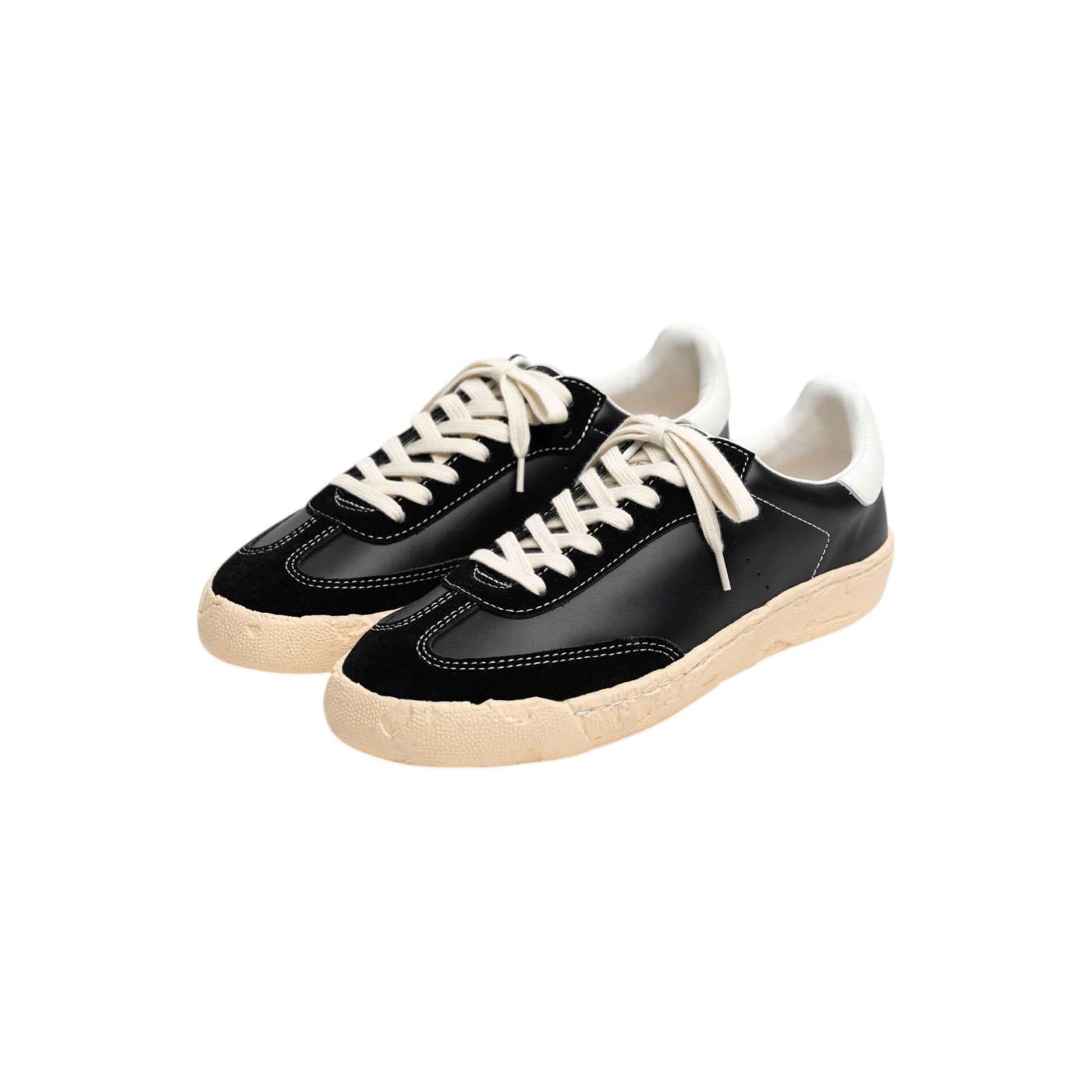 Maison MIHARA Yasuhiro "FRANCIS" PAST Sole Mixed Material Low - Top Sneakers - Maison MIHARA YASUHIRO