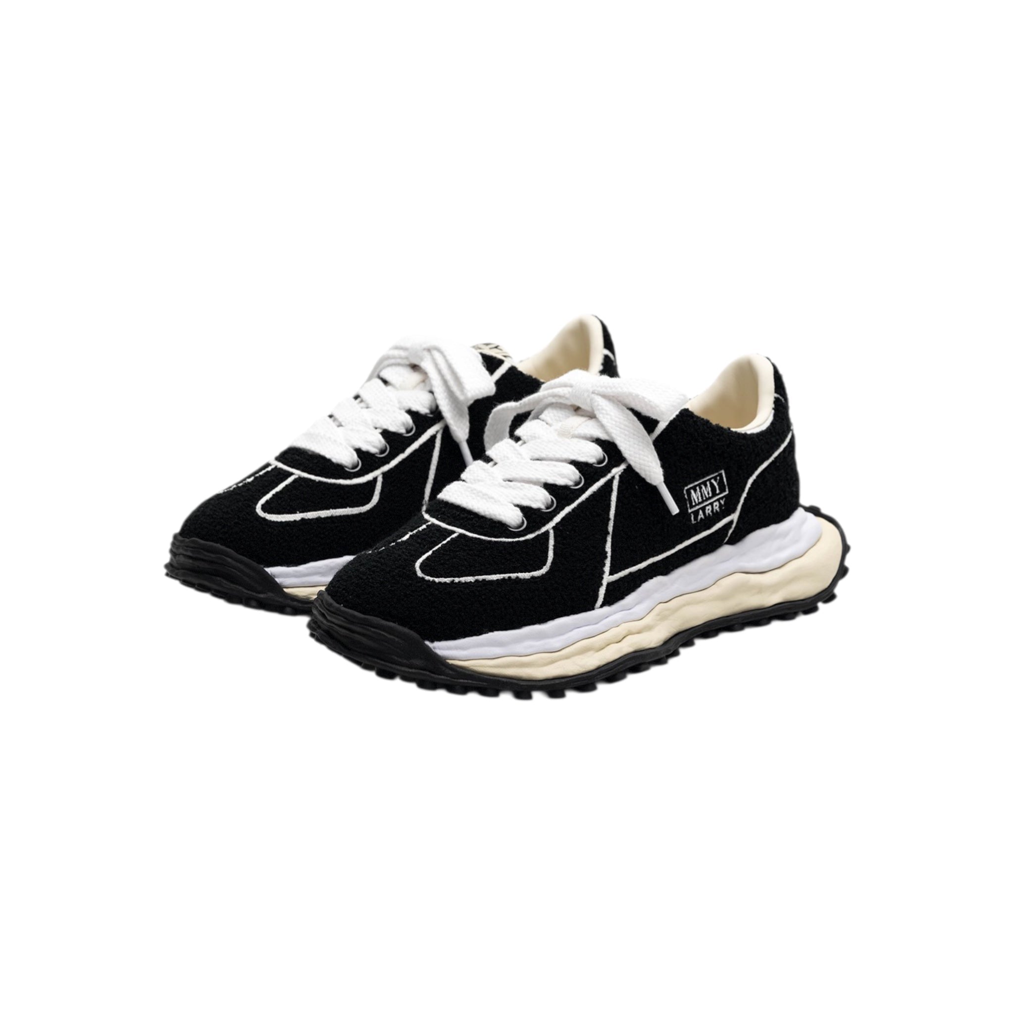 Maison MIHARA YASUHIRO "LARRY" OG Sole Chenille Embroidey Canvas Low - top Sneaker - Maison MIHARA YASUHIRO