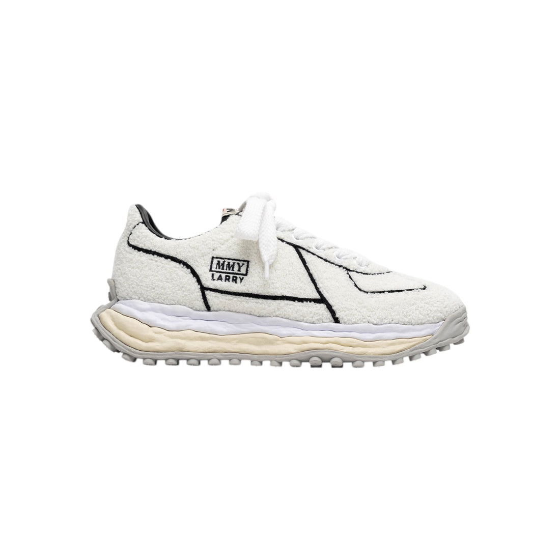 Maison MIHARA YASUHIRO "LARRY" OG Sole Chenille Embroidey Canvas Low - top Sneaker - Maison MIHARA YASUHIRO