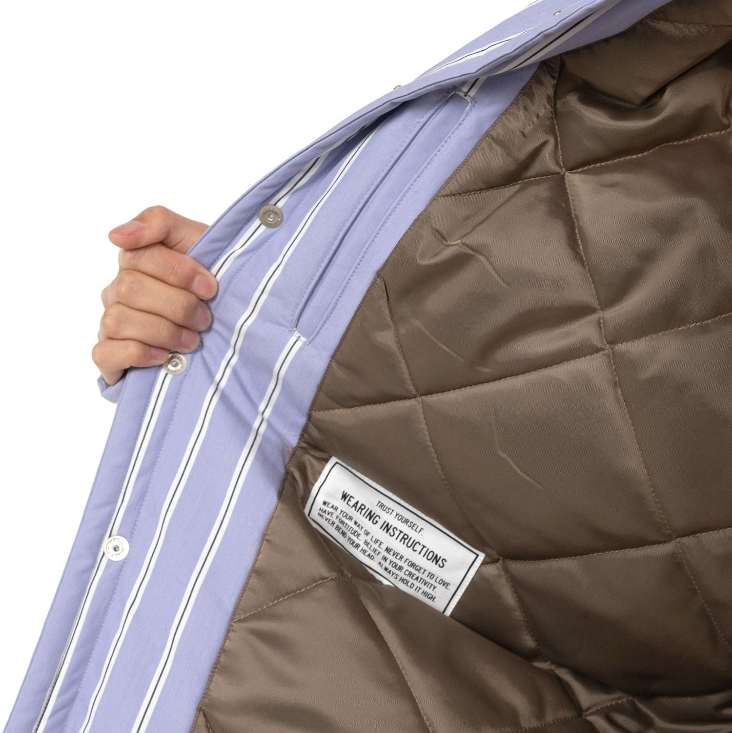 Maison MIHARA YASUHIRO Striped Puffer Shirt - Maison MIHARA YASUHIRO