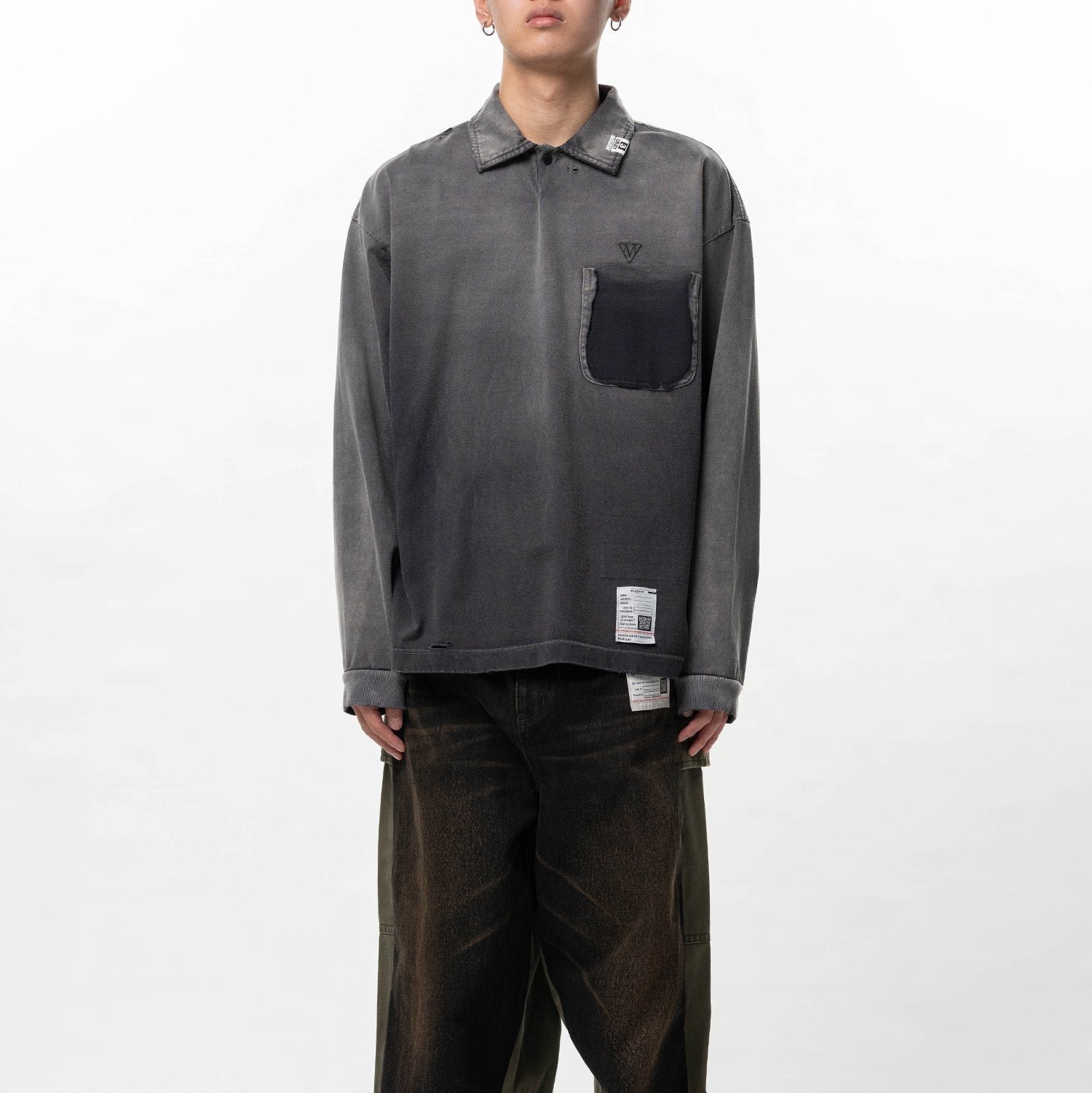 Maison MIHARA YASUHIRO Sun Faded Like Collared Long Sleeve - Maison MIHARA YASUHIRO