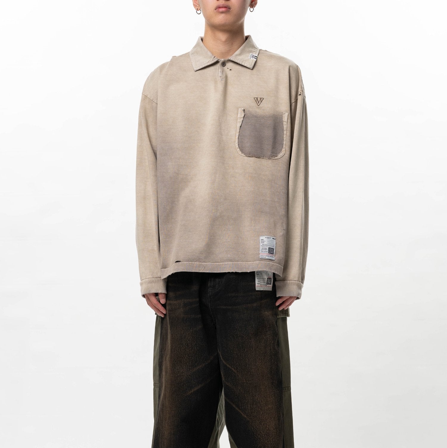 Maison MIHARA YASUHIRO Sun Faded Like Collared Long Sleeve - Maison MIHARA YASUHIRO