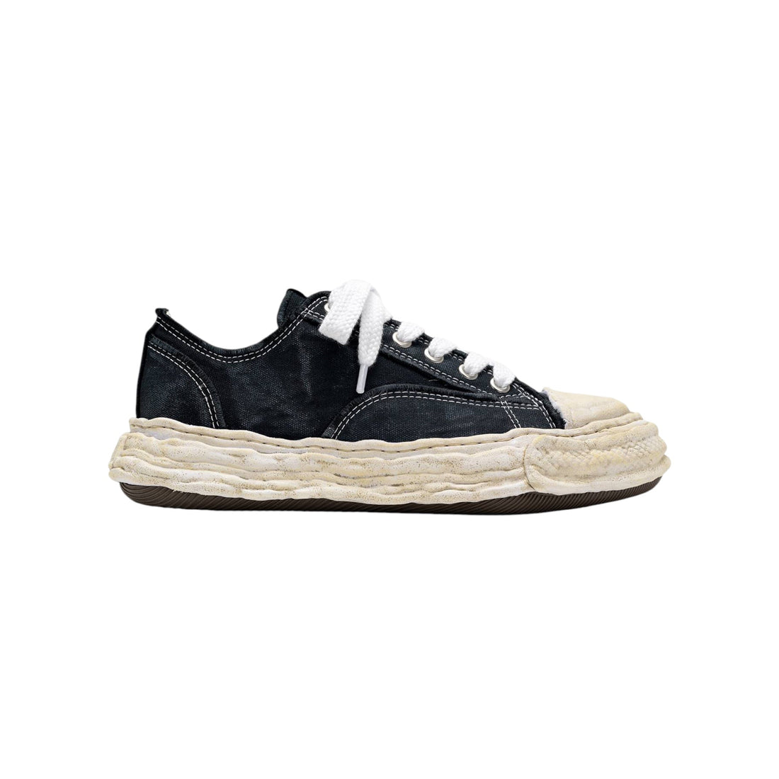 Maison MIHARA YASUHIRO"PETERSON23" Vintage Effect Canvas Low - top Sneaker - Maison MIHARA YASUHIRO