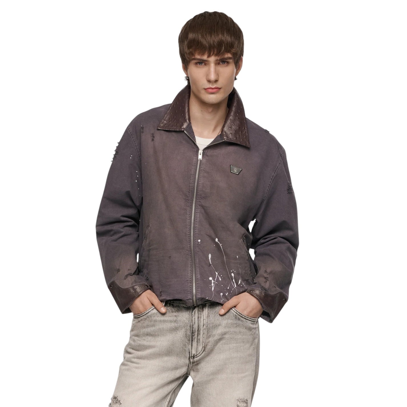 MISBHV 1997 Paint Splatter Canvas Work Jacket - MISBHV